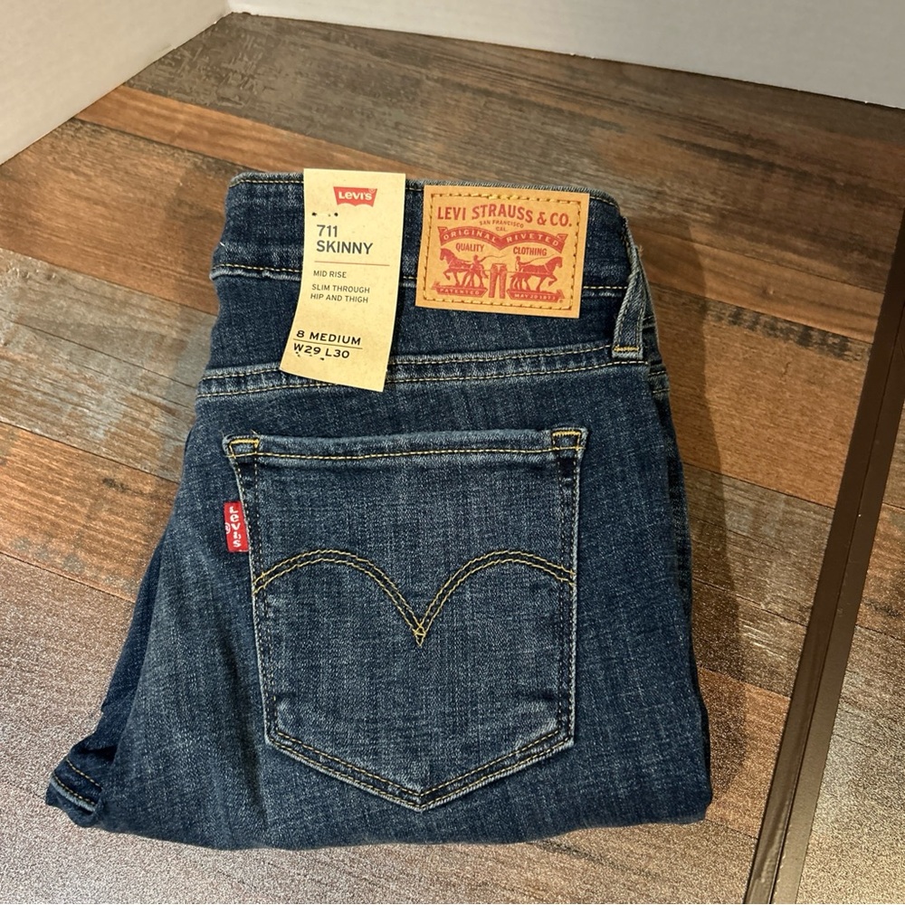 Levi's 711 Skinny Jeans - Dark Blue